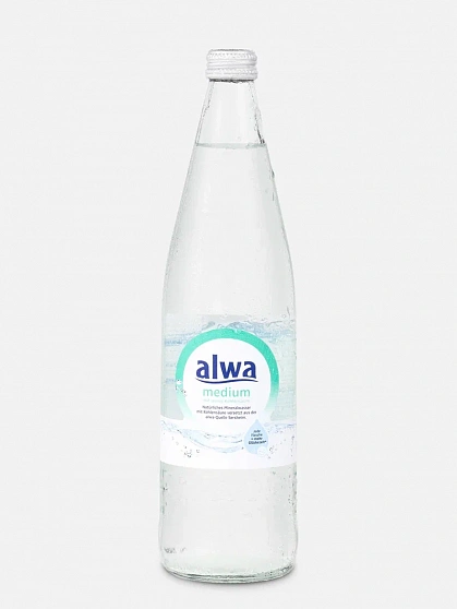 Вода минеральная природная питьевая столовая газированная alwa medium