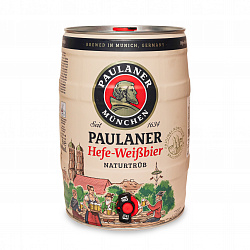Пауланер Хефе-Вайсбир натуртруб - Paulaner Hefe-Weissbier Naturtrub 5,0 л